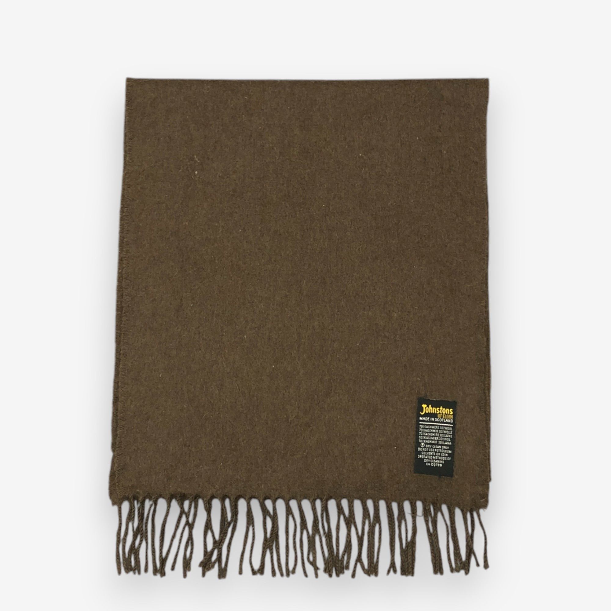 Johnstons Of Elgin Vintage Johnstons Scarf Muffler Wool Fringe Scarves Size ONE SIZE - 2 Thumbnail