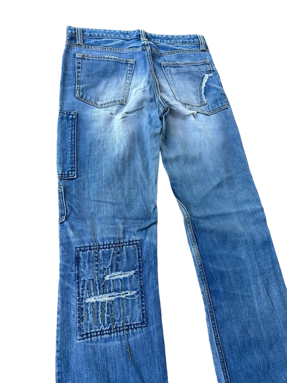 Vintage Johnbull patchworks blue denim jeans Size US 28 / EU 44 - 8 Thumbnail