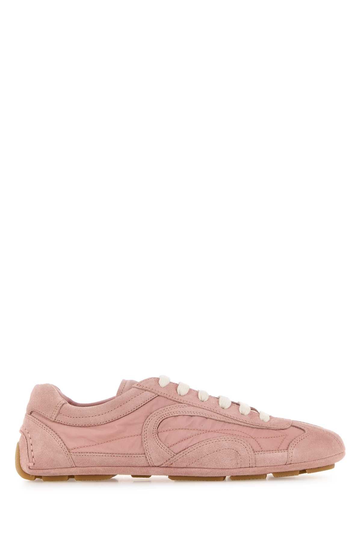 Prada Pink Suede And Re-Nylon Montecarlo Re-Edition 2005 Sneakers Size US 8.5 / IT 38.5 - 1 Thumbnail