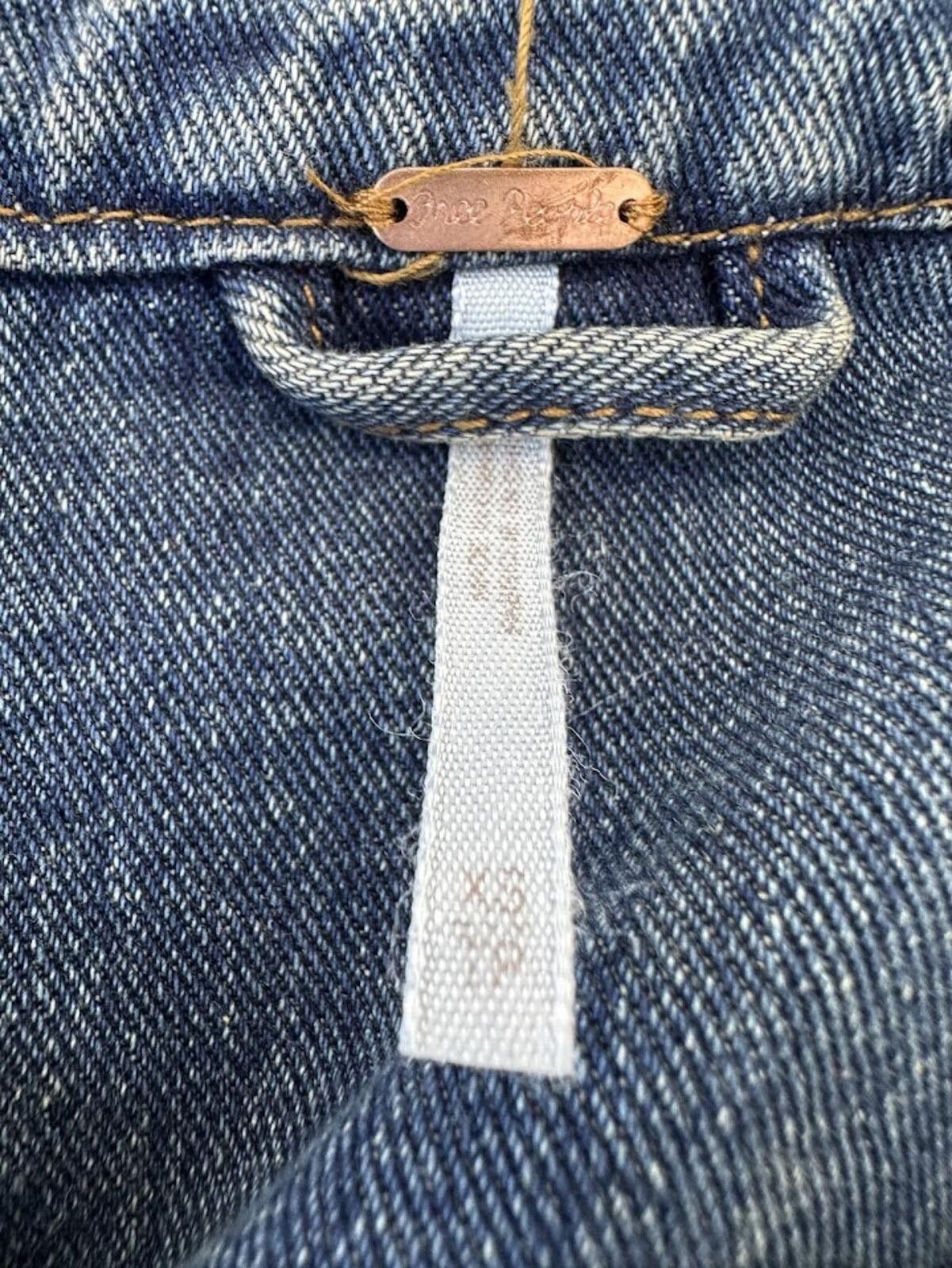 Free People Free People Lace-Up Denim Vest XS Size XS / US 0-2 / IT 36-38 - 4 Thumbnail