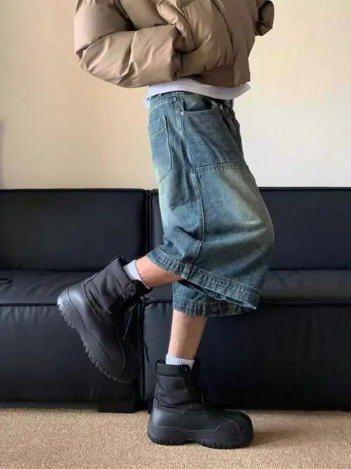 Japanese Brand × Vintage GOTH Vintage RETRO washed jorts shorts Size US 32 / EU 48 - 3 Thumbnail