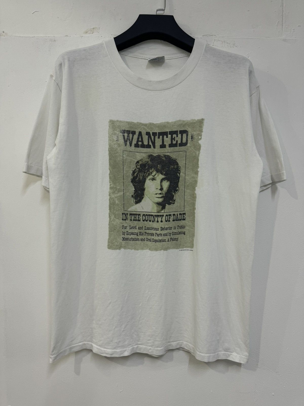 Band Tees VINTAGE 1999 THE DOORS JIM MORRISON WANTED POSTER TEE Size US L / EU 52-54 / 3 - 1 Thumbnail