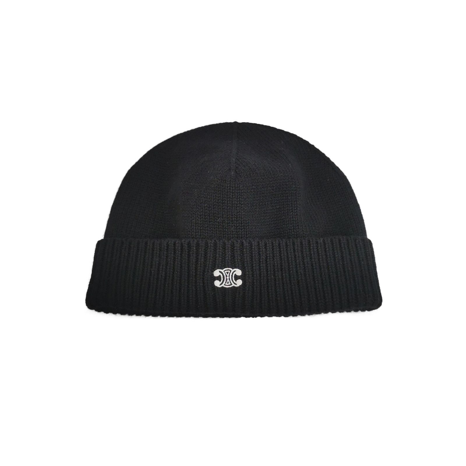 Celine Celine Triomphe Beanie Black Size One Size Size ONE SIZE - 1 Thumbnail