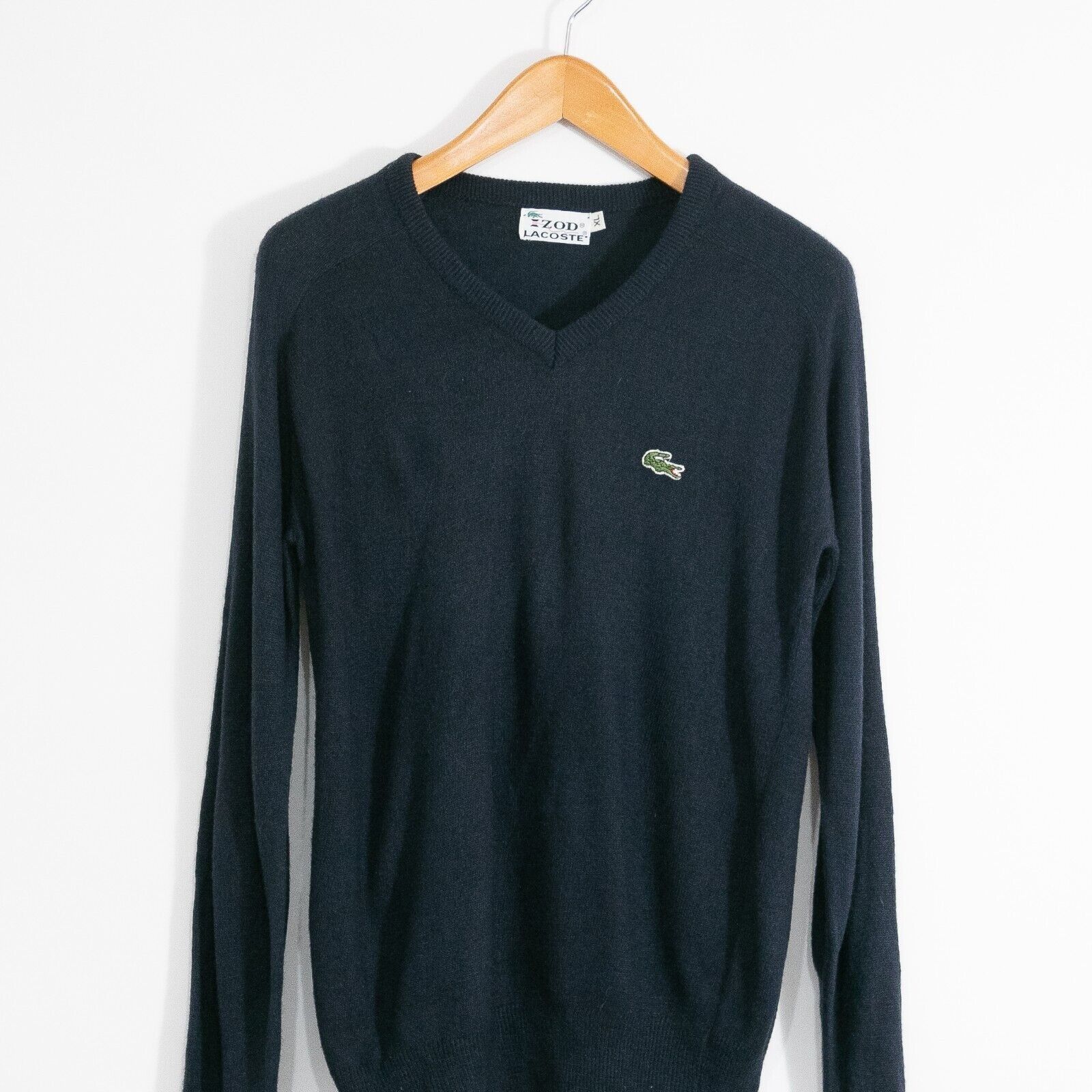 Lacoste × Vintage Vintage Lacoste Acrylic Sweater Medium - Dark Blue Preppy Size US M / EU 48-50 / 2 - 2 Thumbnail