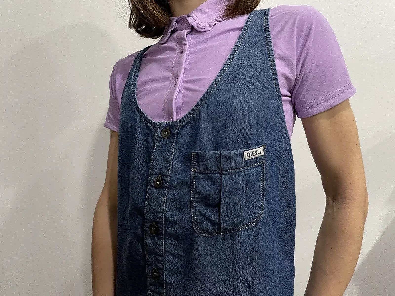 Diesel Diesel lyocell Denim Summer Dress Womens Size XS Size XS / US 0-2 / IT 36-38 - 3 Thumbnail