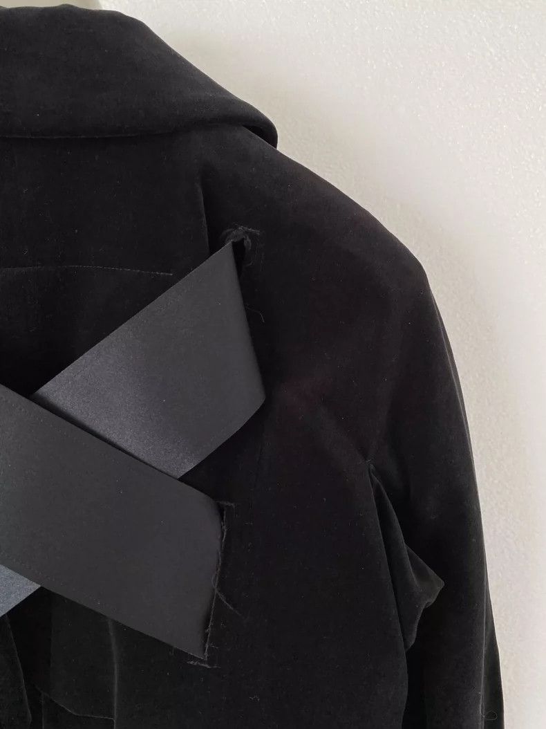 Comme des Garcons Comme Des Garcons Blue Witch Period Back Satin Ribbon Deco Size S / US 4 / IT 40 - 6 Thumbnail