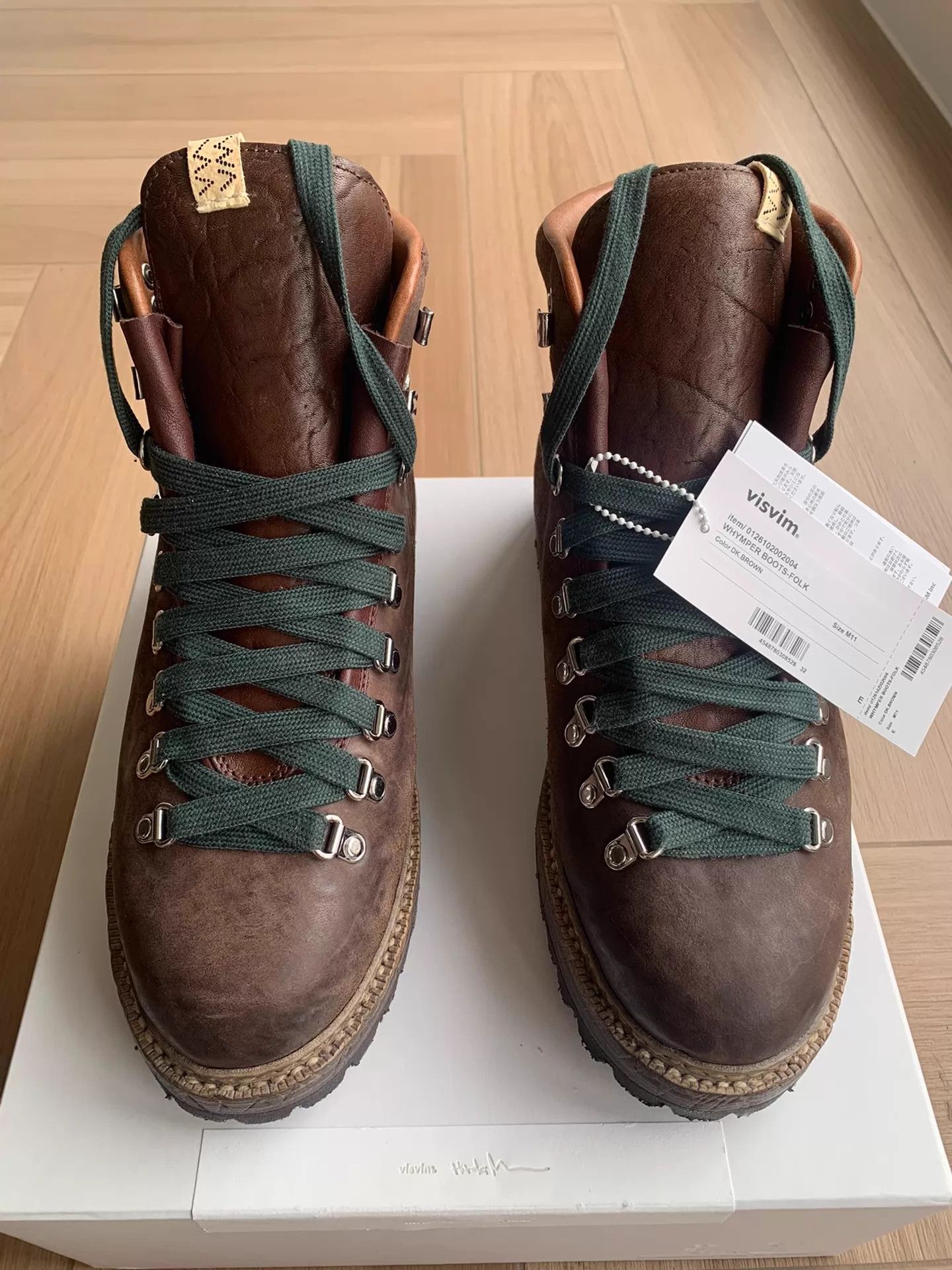 Visvim VISVIM WHYMPER BOOTS-FOLK Horsehide Distressed V-Sole 26ss Size US 11 / EU 44 - 1 Thumbnail