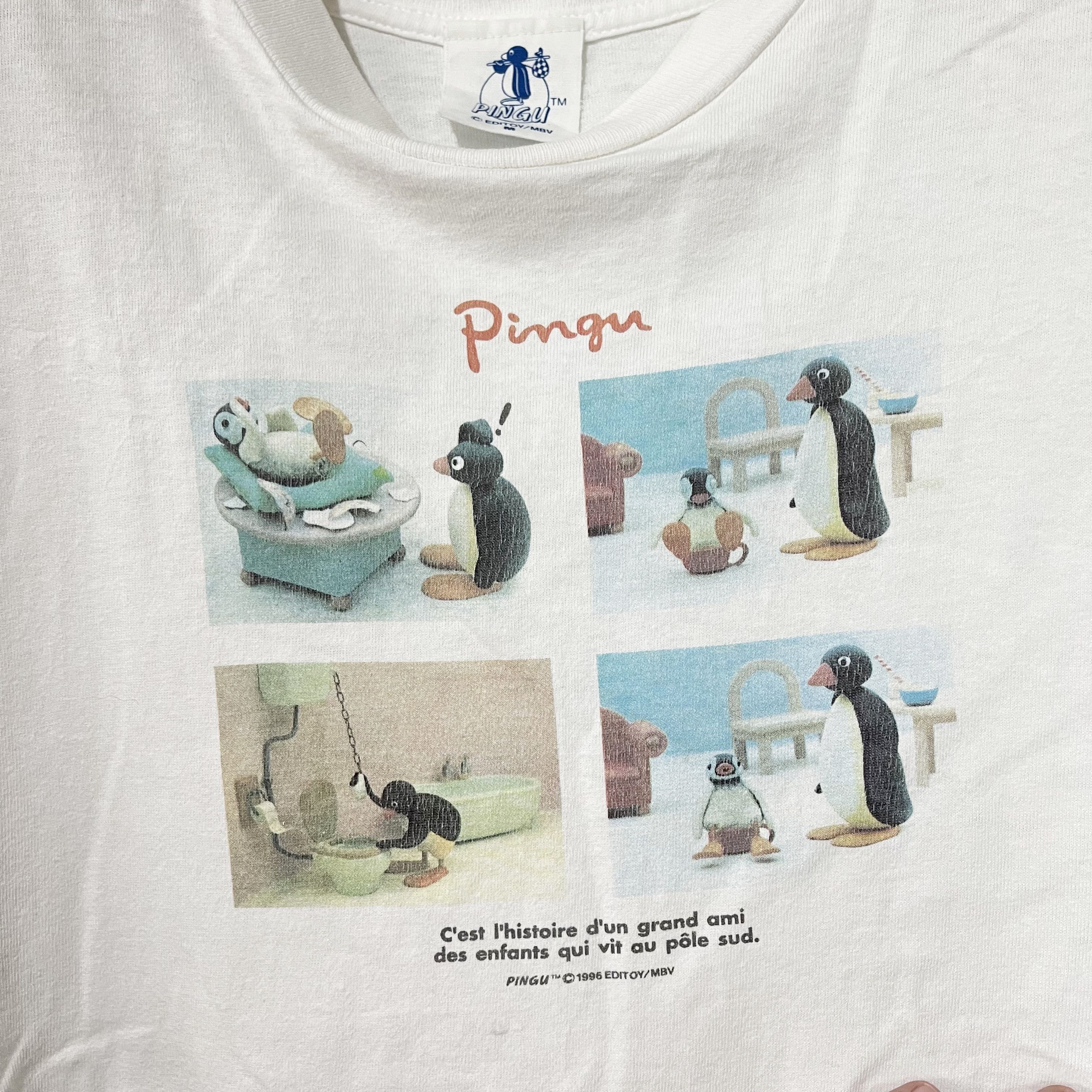 Anime Vintage 1996 Pingu T-Shirt Size US M / EU 48-50 / 2 - 3 Thumbnail