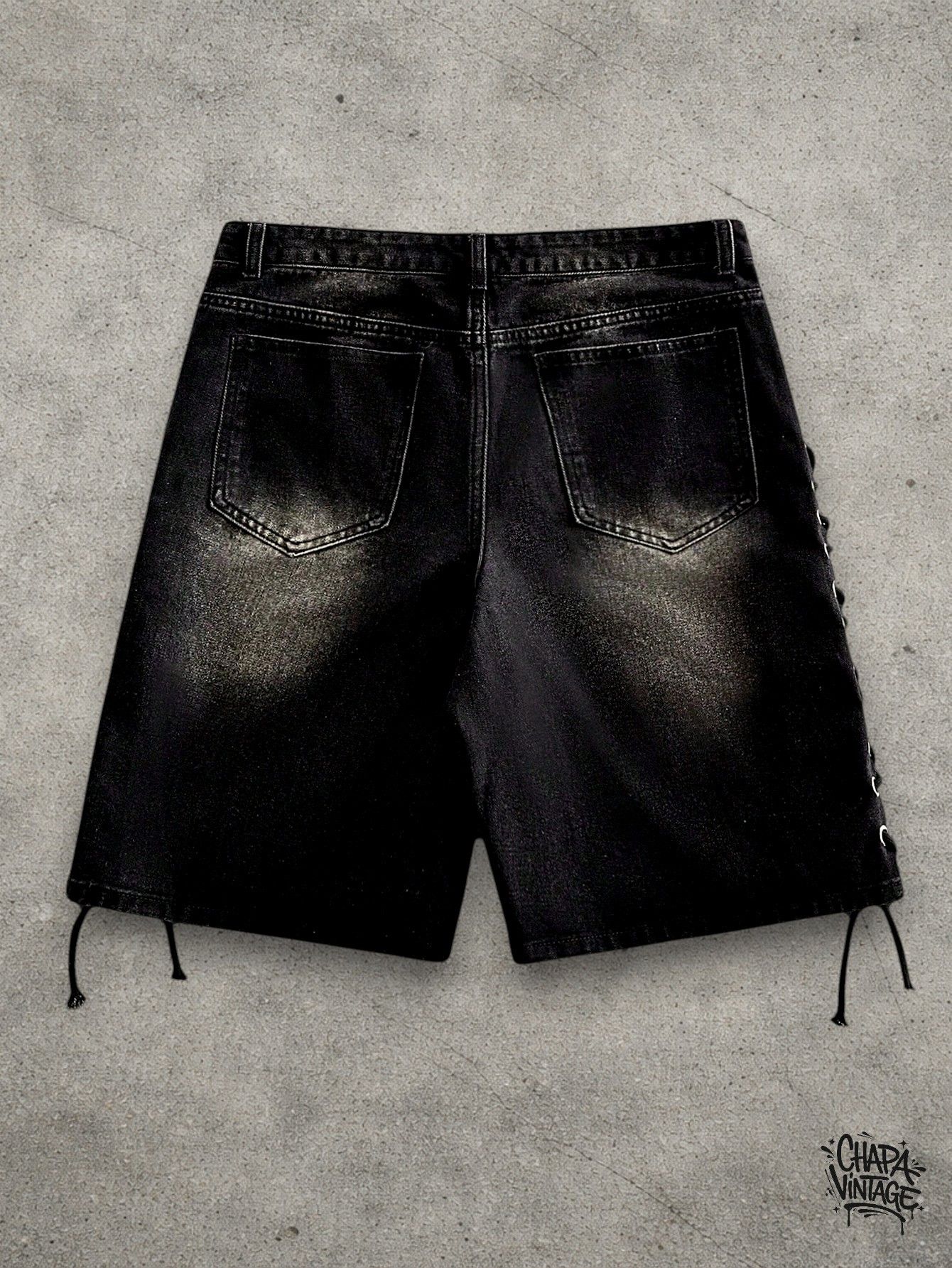 Japanese Brand Opium goth denim shorts Size US 32 / EU 48 - 2 Thumbnail