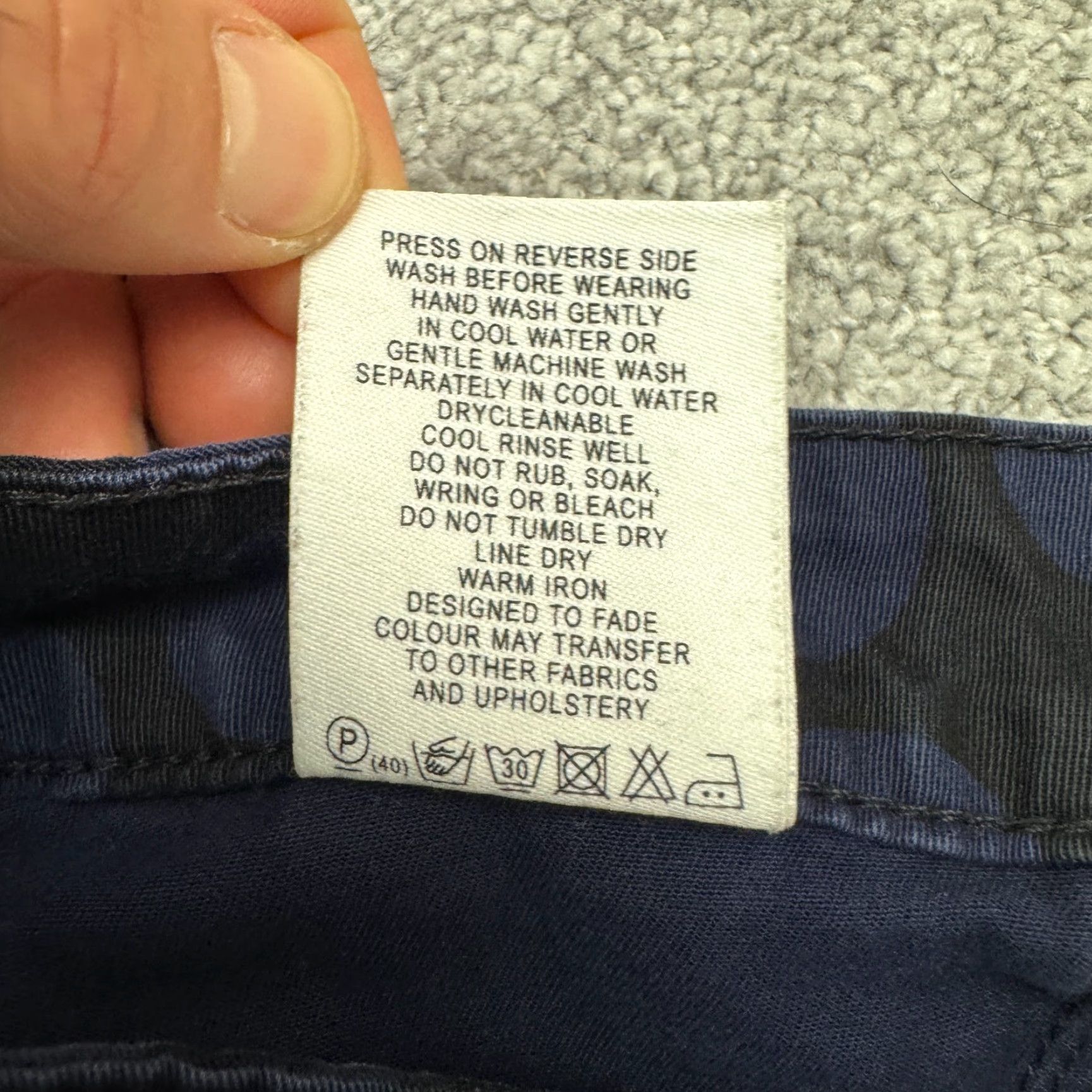 Vintage VERONIKA MAINE Slim Fit Skinny Jeans Women 6 Blue Black Polka Dot 28x27 Size 28" / US 6 / IT 42 - 6 Thumbnail