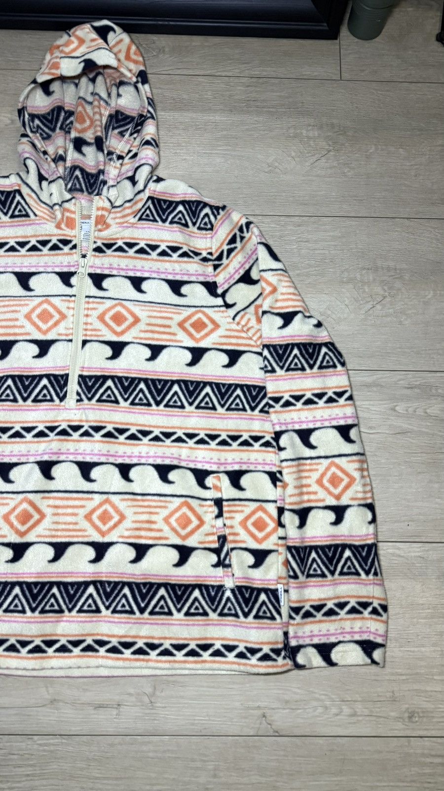 O'Neill O’Neill Fleece Hoodie Half Zip Aztec Pullover Size L / US 10 / IT 46 - 3 Thumbnail