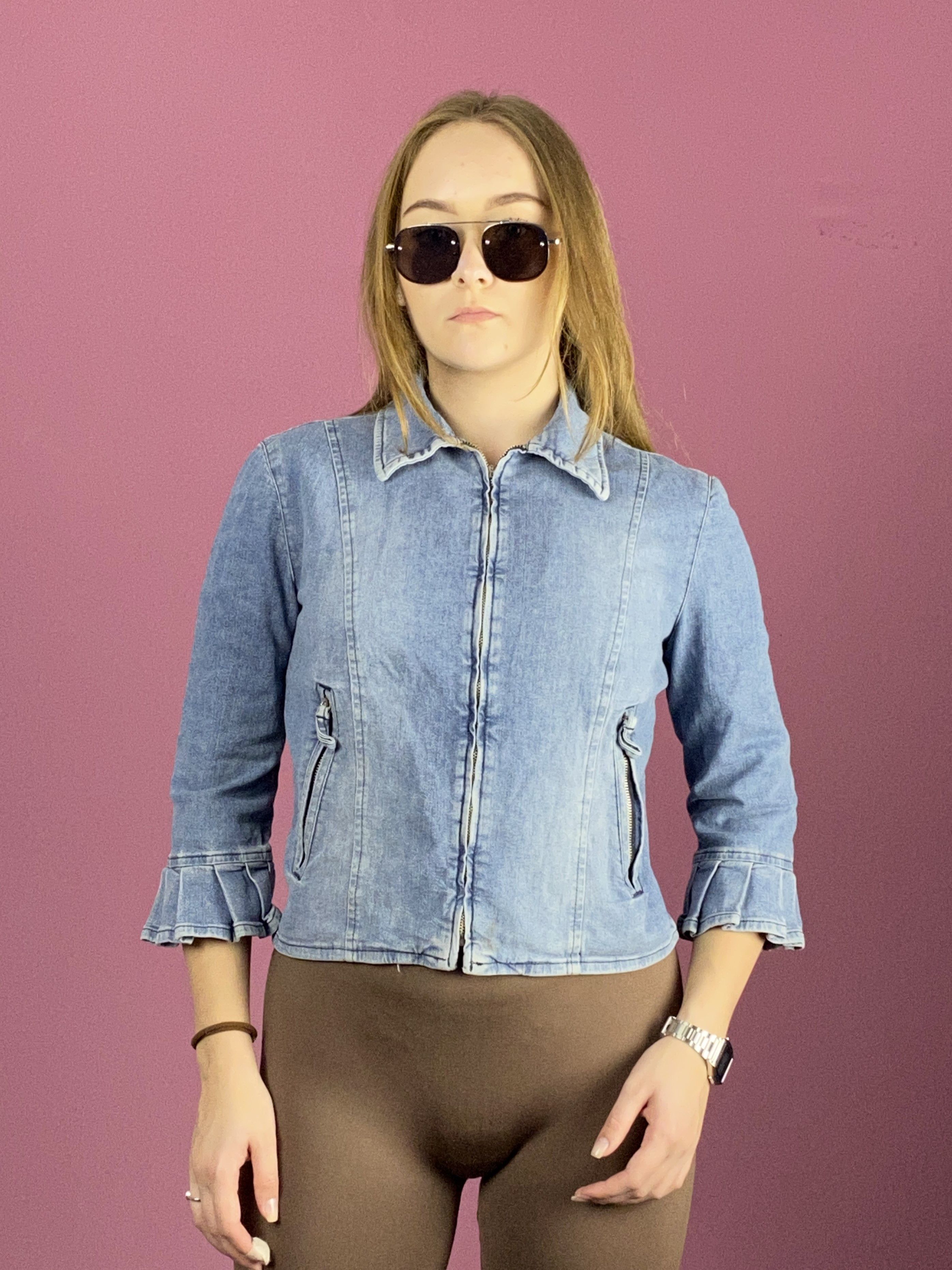 Moschino Moschino Jeans Vintage Women's Jean Jacket - Size US 8 / M Size M / US 6-8 / IT 42-44 - 1 Thumbnail