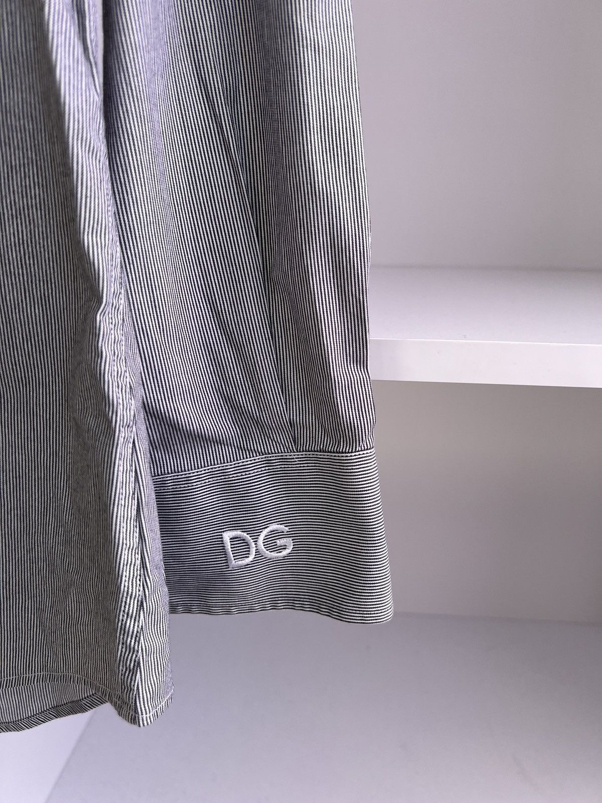 Dolce & Gabbana × Vintage Vintage Dolce Gabbana Grey Luxury Button up shirt Size US M / EU 48-50 / 2 - 5 Thumbnail