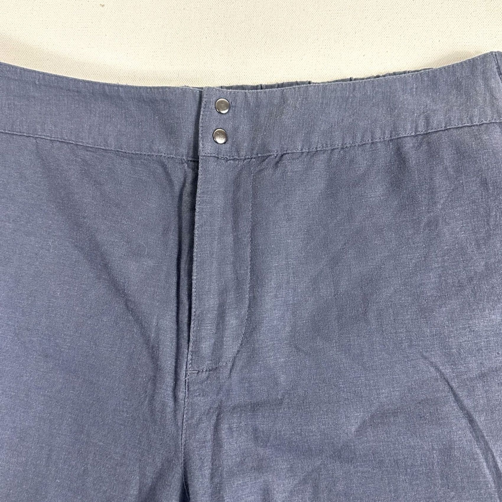 Paige PAIGE MENS KELCE BLUE LINEN BLEND SHORT SIZE 31 CASUAL PREPPY DEEP TIDES Size US 31 - 4 Thumbnail