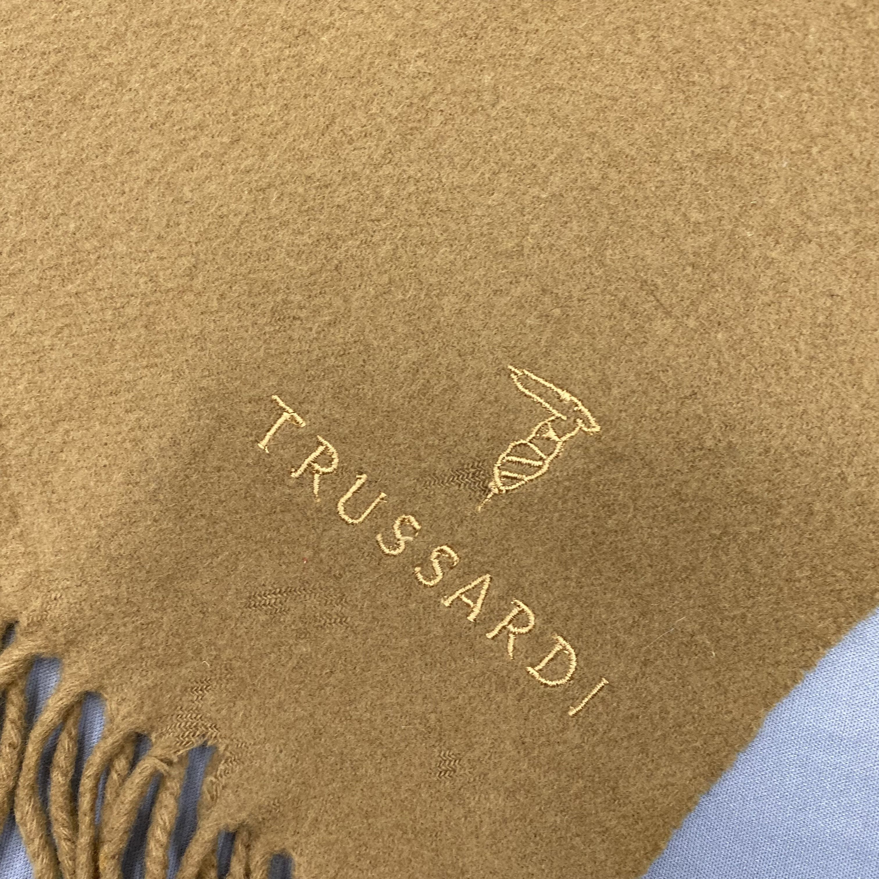 Trussardi Vintage Trussardi Scarf Muffler Wool Cashmere Scarves Size ONE SIZE - 4 Thumbnail