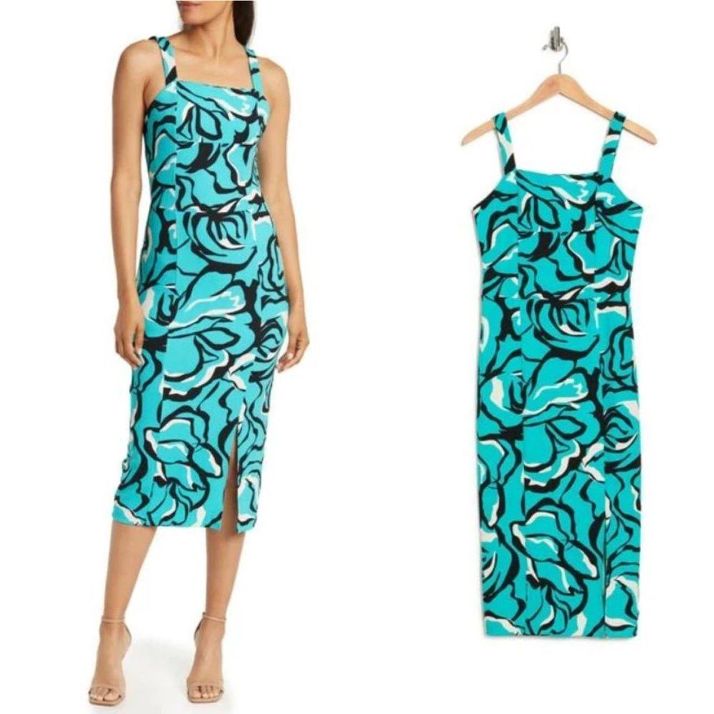 Other NWT New $129 Rachel Roy Hepburn Sleeveless Midi Blue Dress Size XXL / US 16-18 / IT 52-54 - 1 Thumbnail