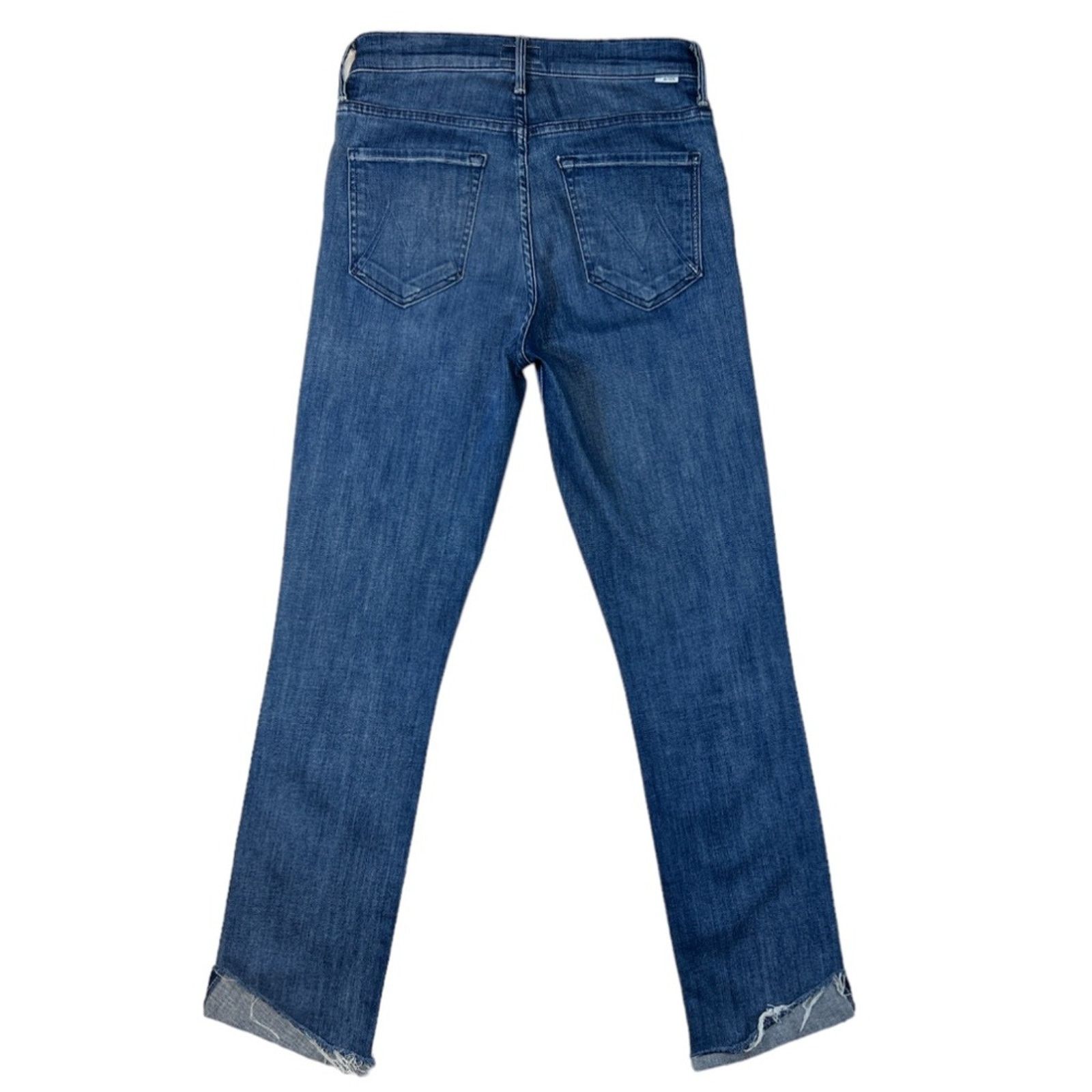 MOTHER Mother Cropped Blue Denim Jeans | Size 27 Size 27" / US 4 / IT 40 - 2 Thumbnail