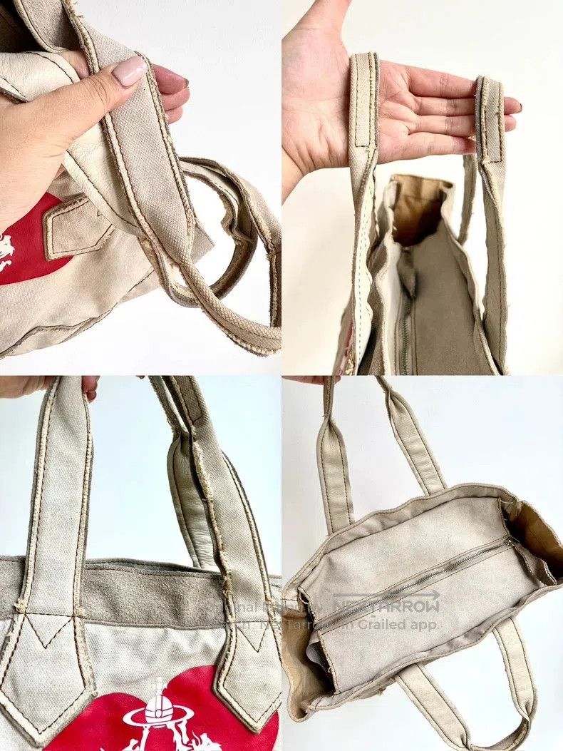 Vivienne Westwood Vivienne Westwood Heart Saturn Canvas Tote . Size ONE SIZE - 8 Thumbnail