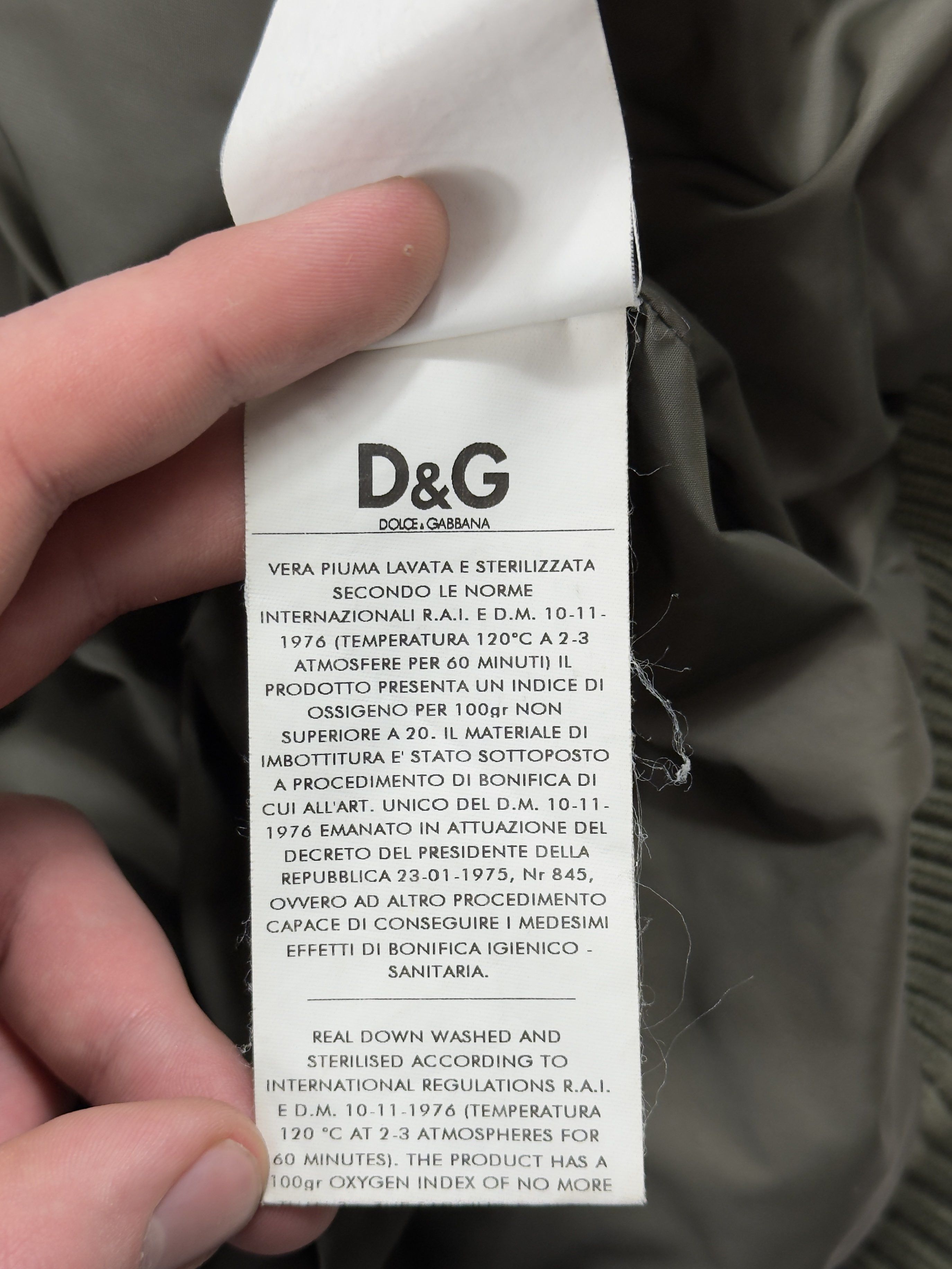 Dolce & Gabbana Dolce&Gabbana Coyote Fur Puffer Khaki Logo Bomber Jacket Size US M / EU 48-50 / 2 - 6 Thumbnail