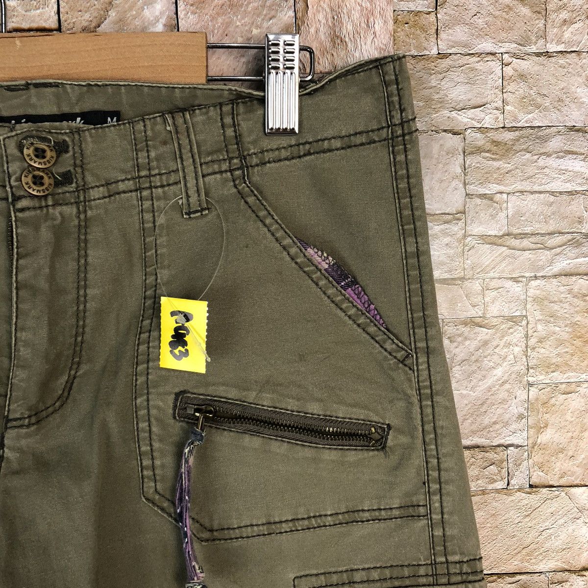 Japanese Brand Kiss Mark Cargo utility tactical Multipocket Pants #A983 Size 27" / US 4 / IT 40 - 8 Thumbnail
