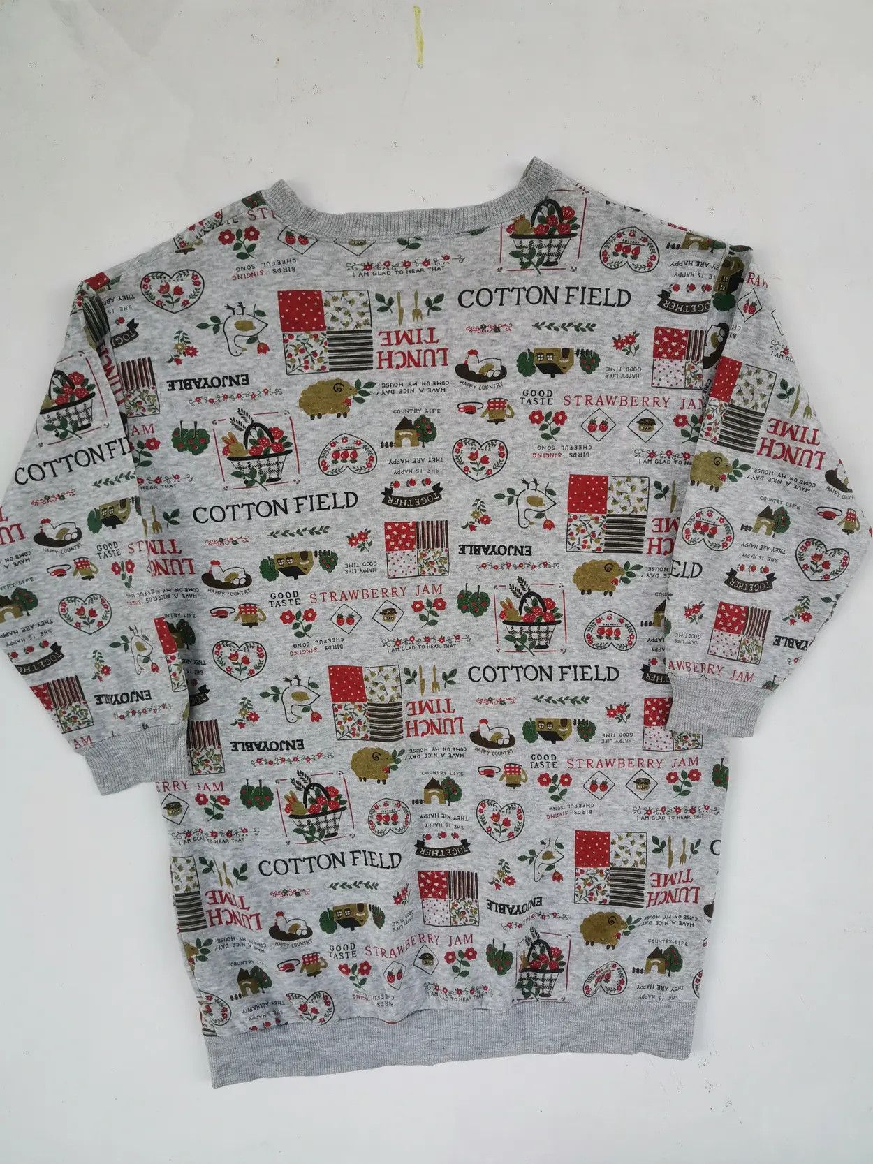 Designer Rare!!! Art Design Over Print Sweatshirts Size US XL / EU 56 / 4 - 2 Thumbnail
