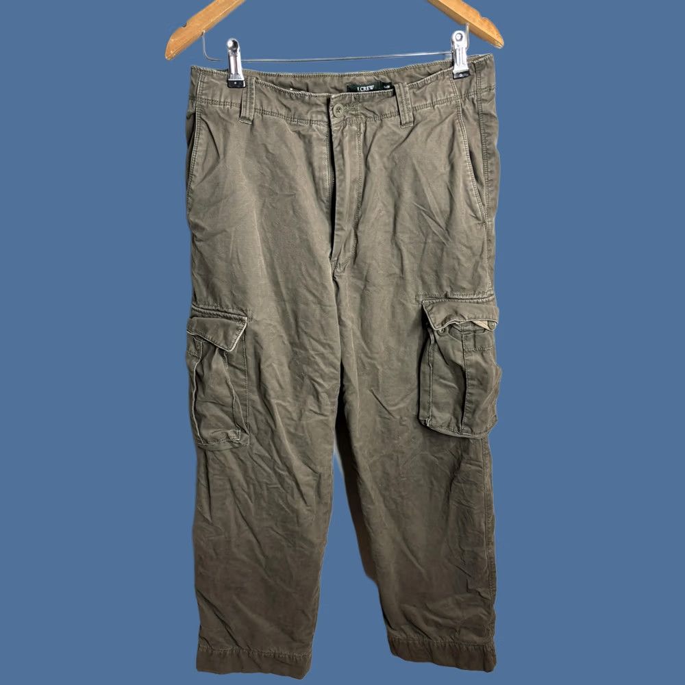 J.Crew J.CREW Cargo Pants Mens 30x30 Olive Green Lined Utility Pockets Cotton Warm Size US 30 / EU 46 - 1 Thumbnail