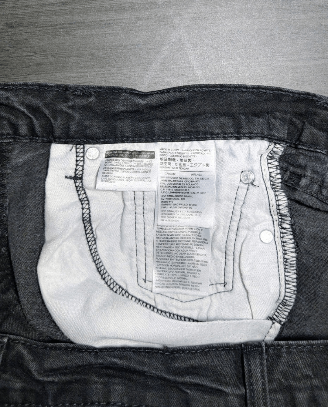 Levi's Levi's 502 Taper Black Jeans Men's Size 31 Size US 31 - 4 Thumbnail