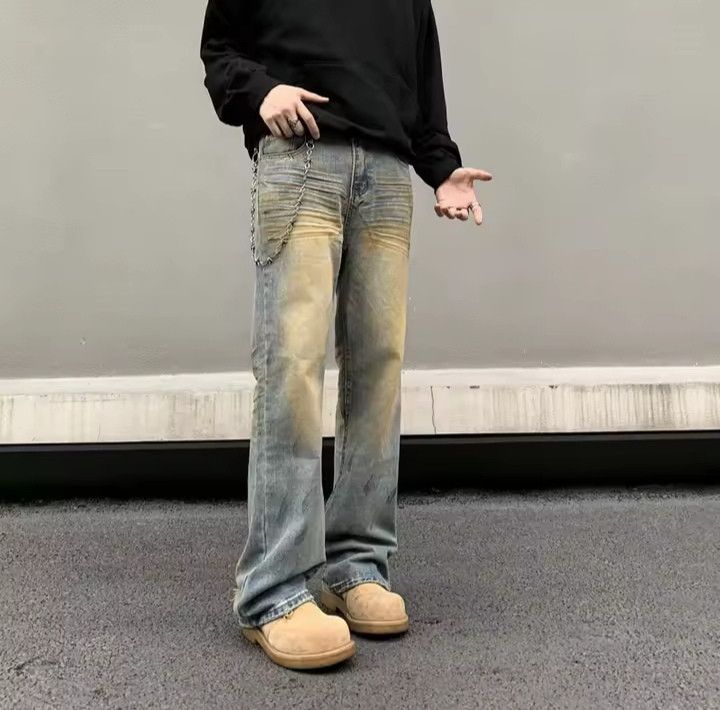 Japanese Brand × Jean Vintage Wash Stylish Straight Jeans Size US 32 / EU 48 - 6 Thumbnail
