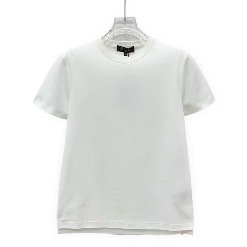 Loro Piana Loro Piana White Cotton Short Sleeve T-Shirt- Size US S / EU 44-46 / 1 - 1 Thumbnail