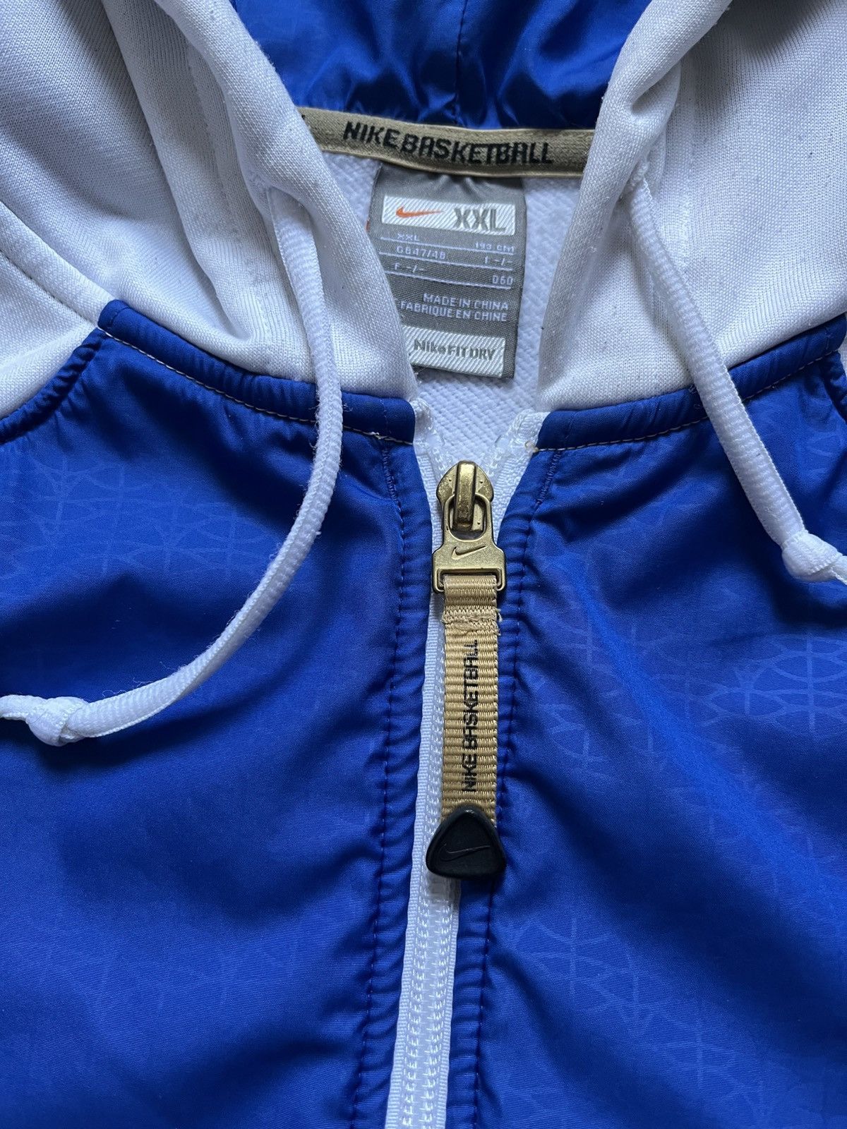 Nike × Vintage Vintage Nike Jacket Basketball Zip Hoodie Jordan Y2K USA Size US XXL / EU 58 / 5 - 5 Thumbnail
