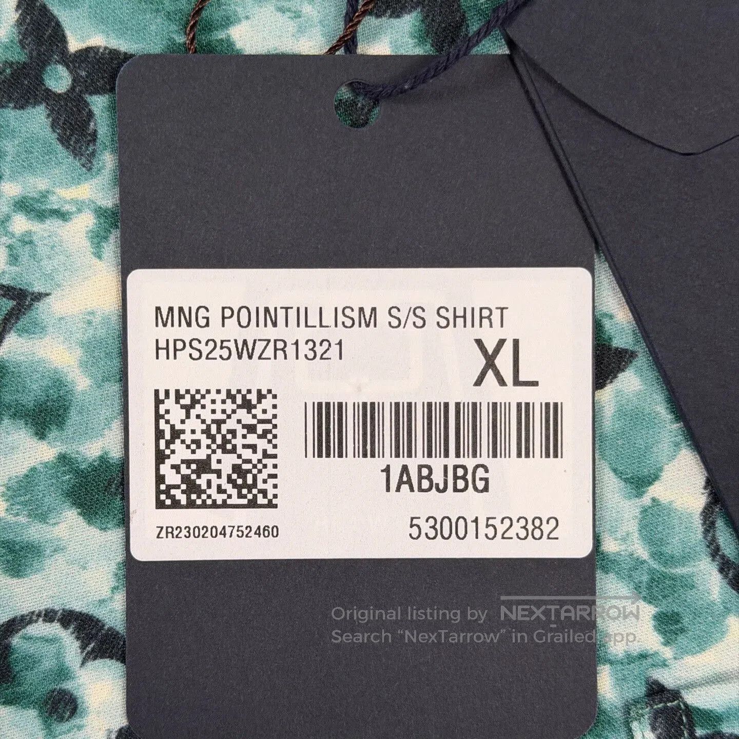 Louis Vuitton LV Green Tapestry Print Short-Sleeve Shirt. Size US XL / EU 56 / 4 - 6 Thumbnail