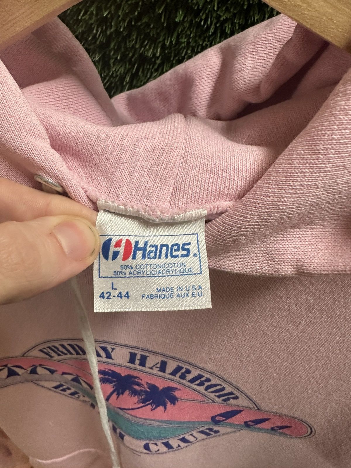 Vintage Vintage 1980s Friday Harbor Beach Club Hoodie Large Size US L / EU 52-54 / 3 - 3 Thumbnail