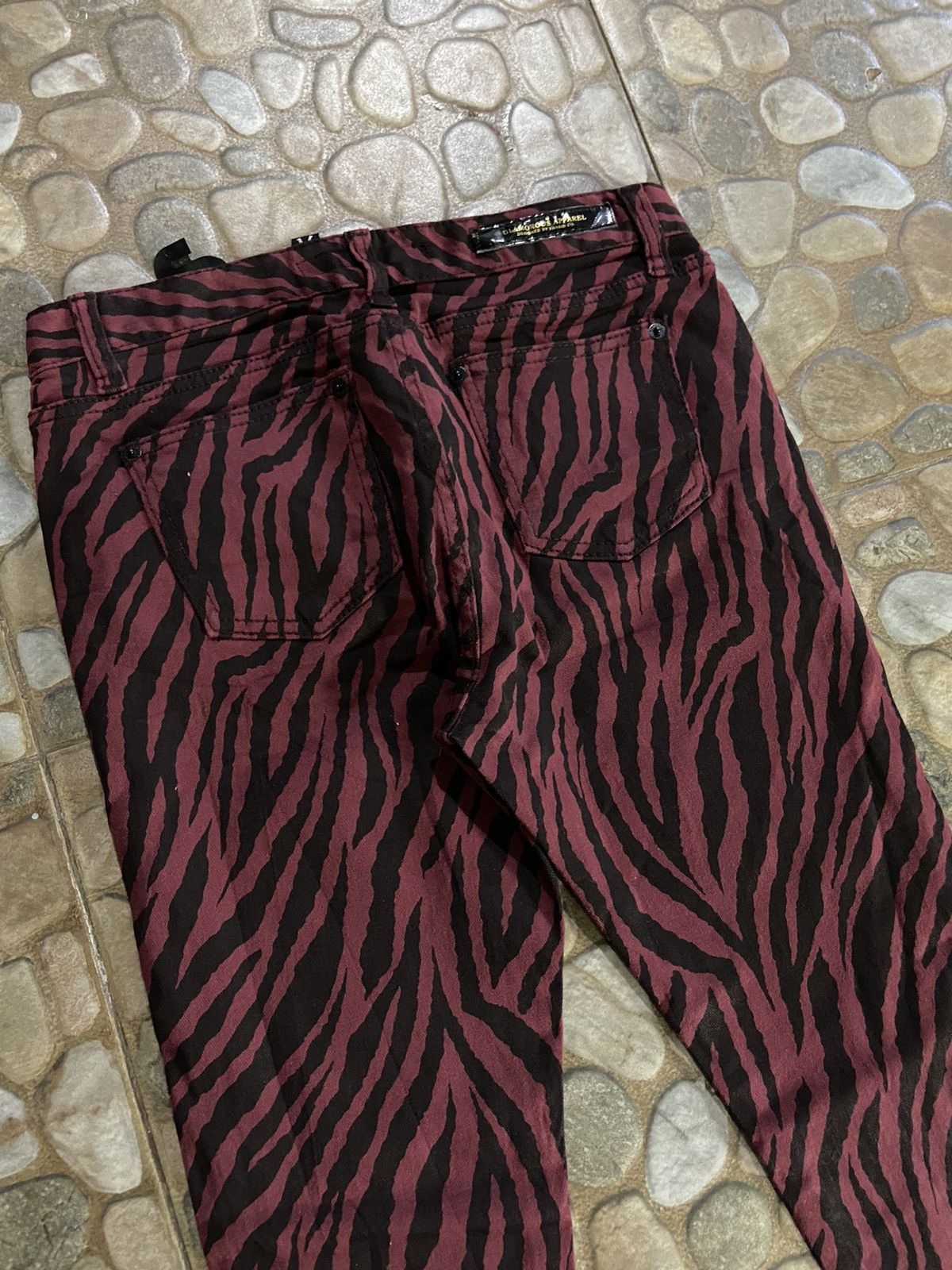 Hysteric Glamour × If Six Was Nine × Japanese Brand VTG GLAMOUR PUNK L.G.B STYLE LEOPAD DENIM PANTS Size 26" / US 2 / IT 38 - 3 Thumbnail