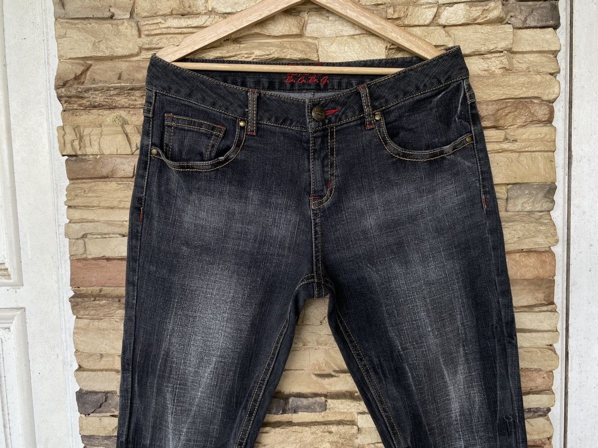 If Six Was Nine BCBG Skull Cross 💀 Flare Jeans Button Boot Cut Size US 33 - 14 Thumbnail