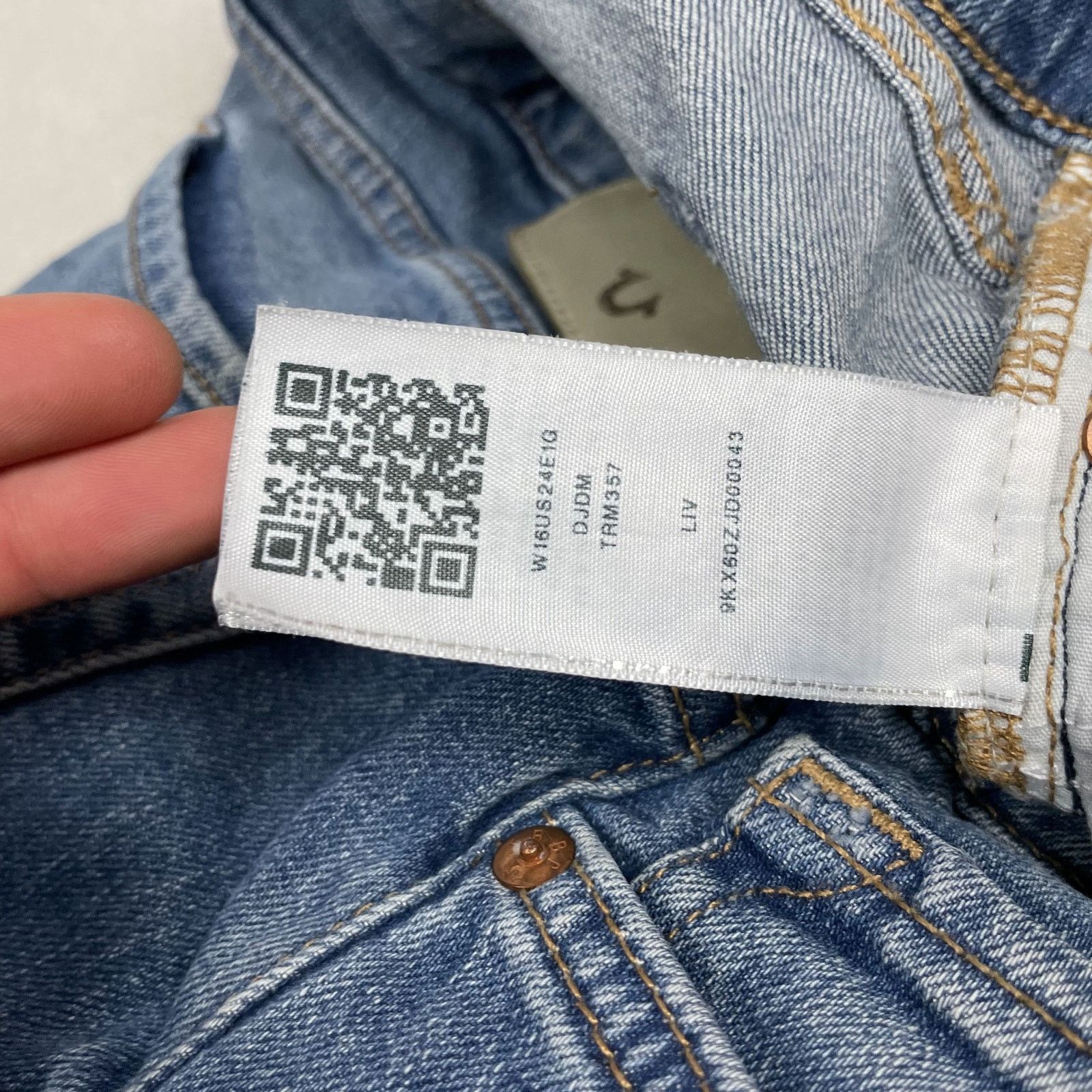True Religion True Religion LIV Women Blue Low Rise Relaxed Skinny Jean 29 Size 29" - 12 Thumbnail