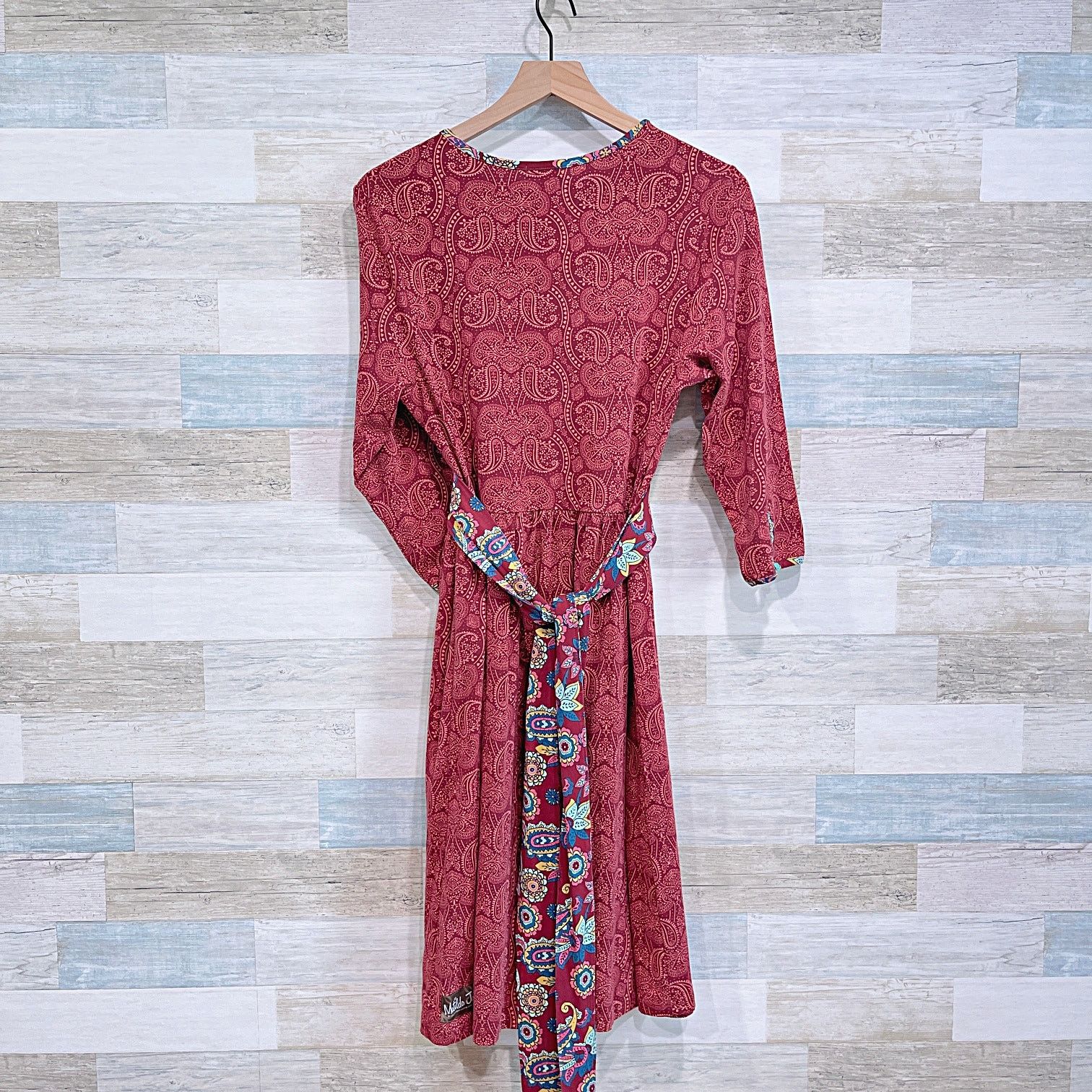 Other Matilda Jane Ariana Paisley Tie Waist Dress Red Womens Large Size L / US 10 / IT 46 - 4 Thumbnail
