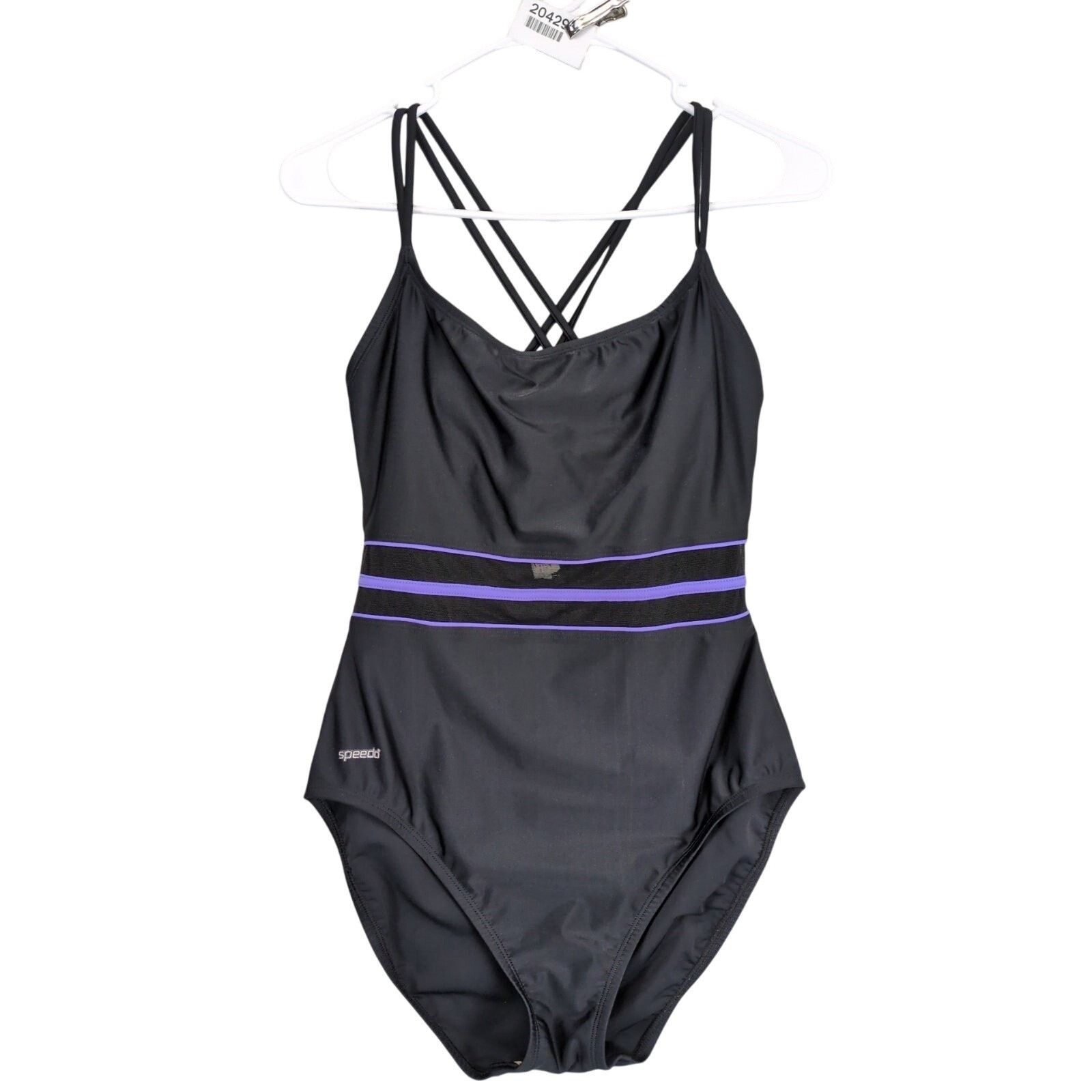 Speedo Speedo Women's 12 Black One-Piece Swimsuit Bathing Suit Size XL / US 12-14 / IT 48-50 - 1 Thumbnail