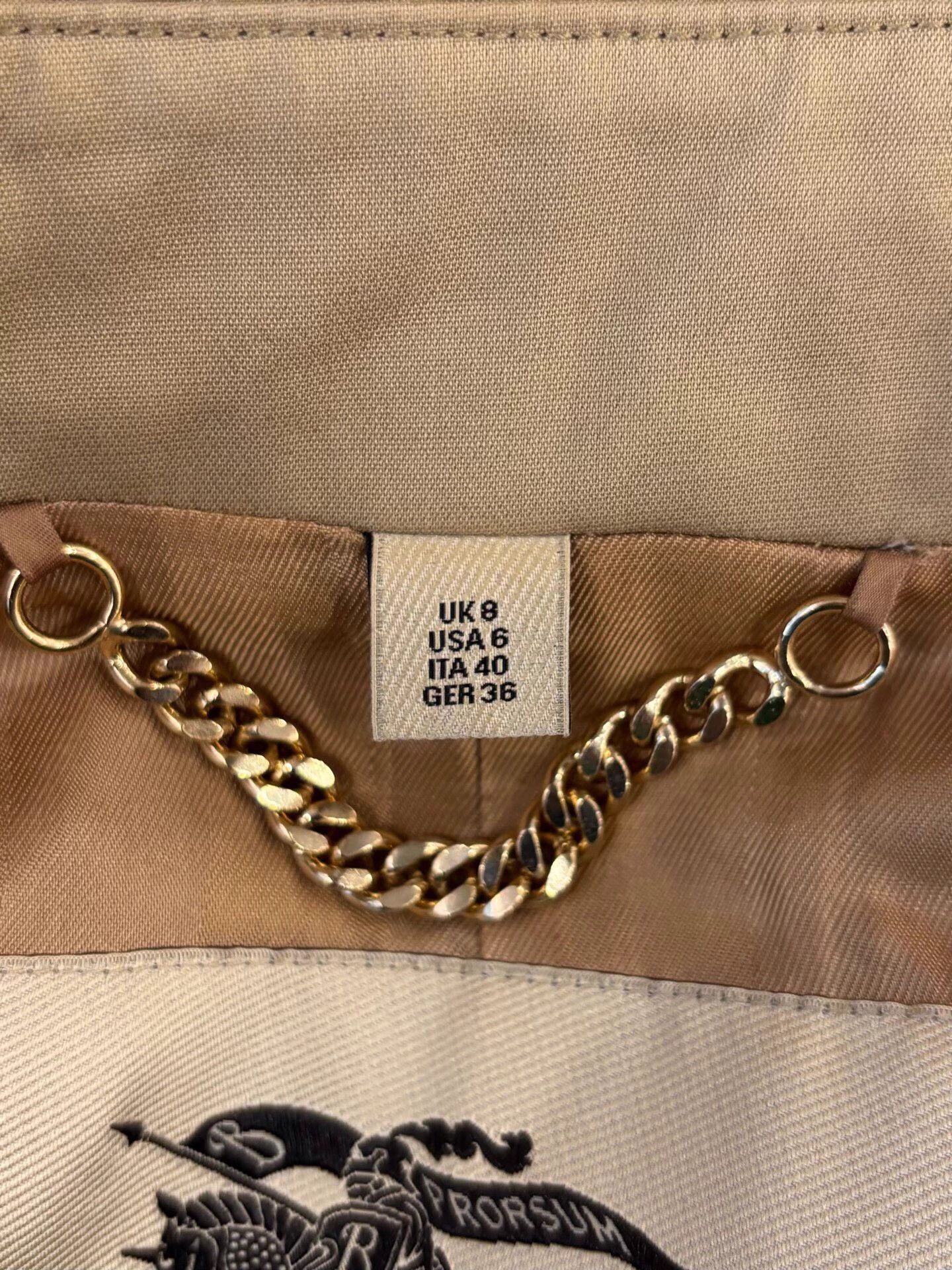 Burberry Burberry Trench Women's Khaki Horseferry Check UK8 Size S / US 4 / IT 40 - 6 Thumbnail