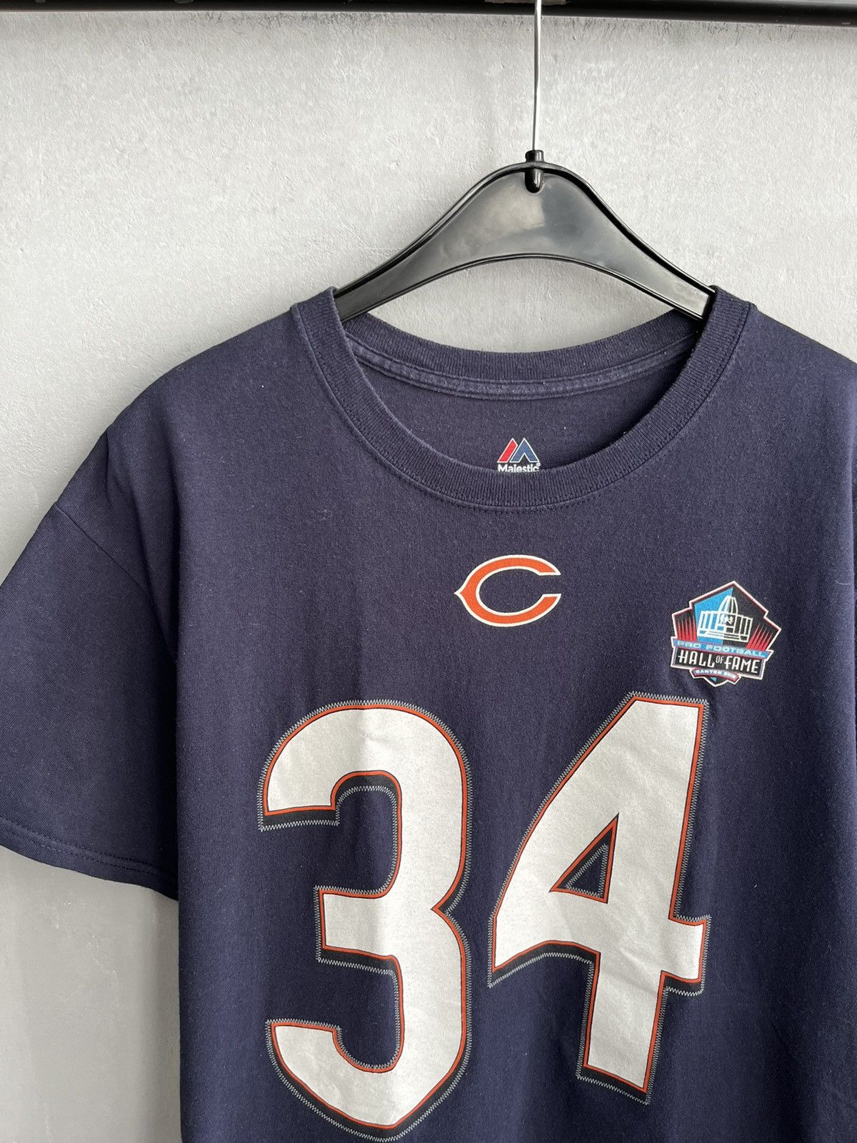 NFL × Vintage Y2k NFL Walter Payton Chicago Shirt Faded Big Logo Graphic Size US L / EU 52-54 / 3 - 7 Thumbnail