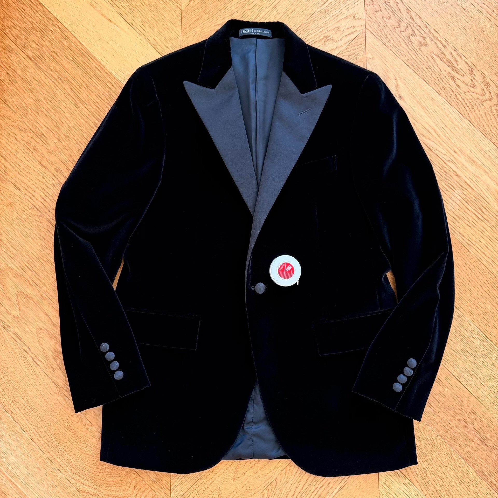 RLX Ralph Lauren Vintage Italian Velvet Blazer with Shawl Collar Size US XXS / EU 40 - 1 Thumbnail