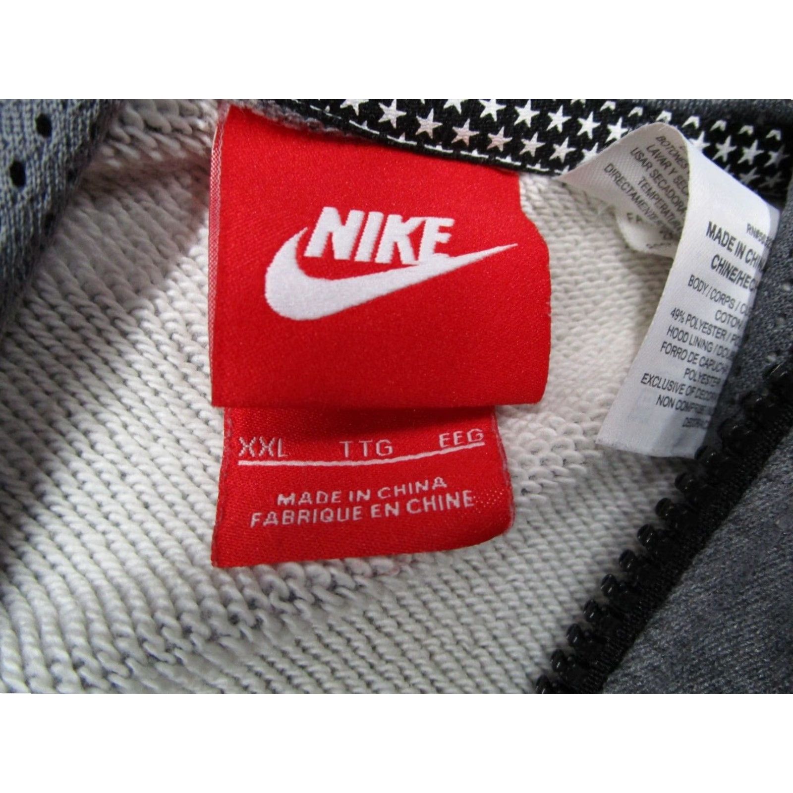 Nike Nike Jacket Mens 2XL Gray Full Zip Hooded Bomber Pocket Sports City Outdoor Basketball Pivot Hoodie Jacket Size US XXL / EU 58 / 5 - 3 Thumbnail