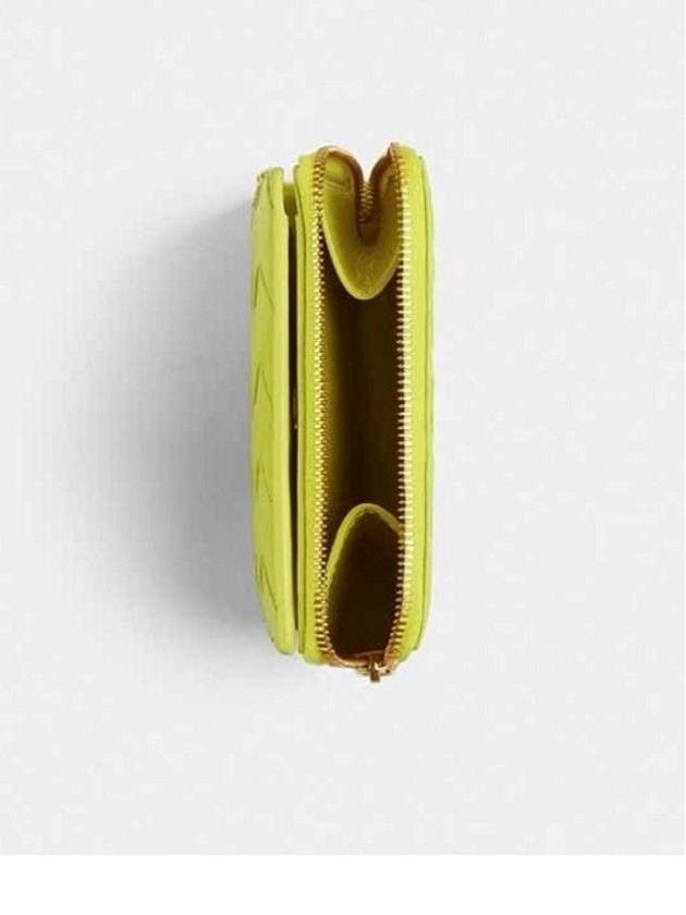 Bottega Veneta o1n1vont1224 Size: OS / Bi-Fold Zip Wallet in Yellow Size ONE SIZE - 4 Thumbnail
