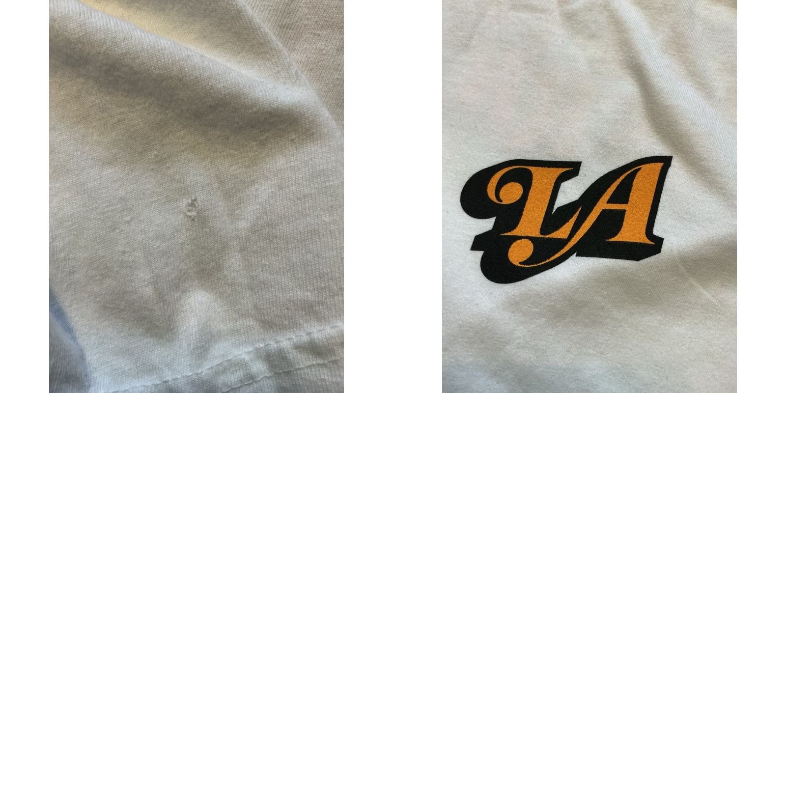 Vintage Little Africa Soul Made Global LA Graphic White Crewneck S/S T-Shirt Sz. L Mens Crew Neck T-Shirt White Graphic 90s? Size US L / EU 52-54 / 3 - 8 Thumbnail