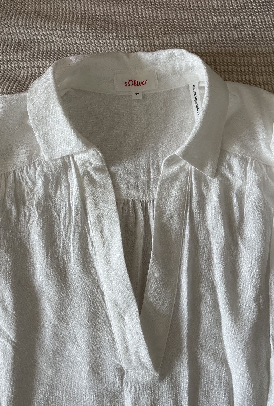 s.Oliver White Blouse by S.Oliver Brand New Size XXS / US 00 / IT 34 - 6 Thumbnail