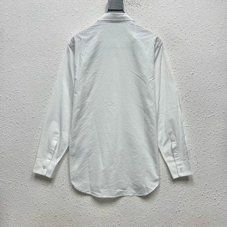 Dior Dior White Logo Hidden Button Shirt Jacket Size US M / EU 48-50 / 2 - 2 Thumbnail