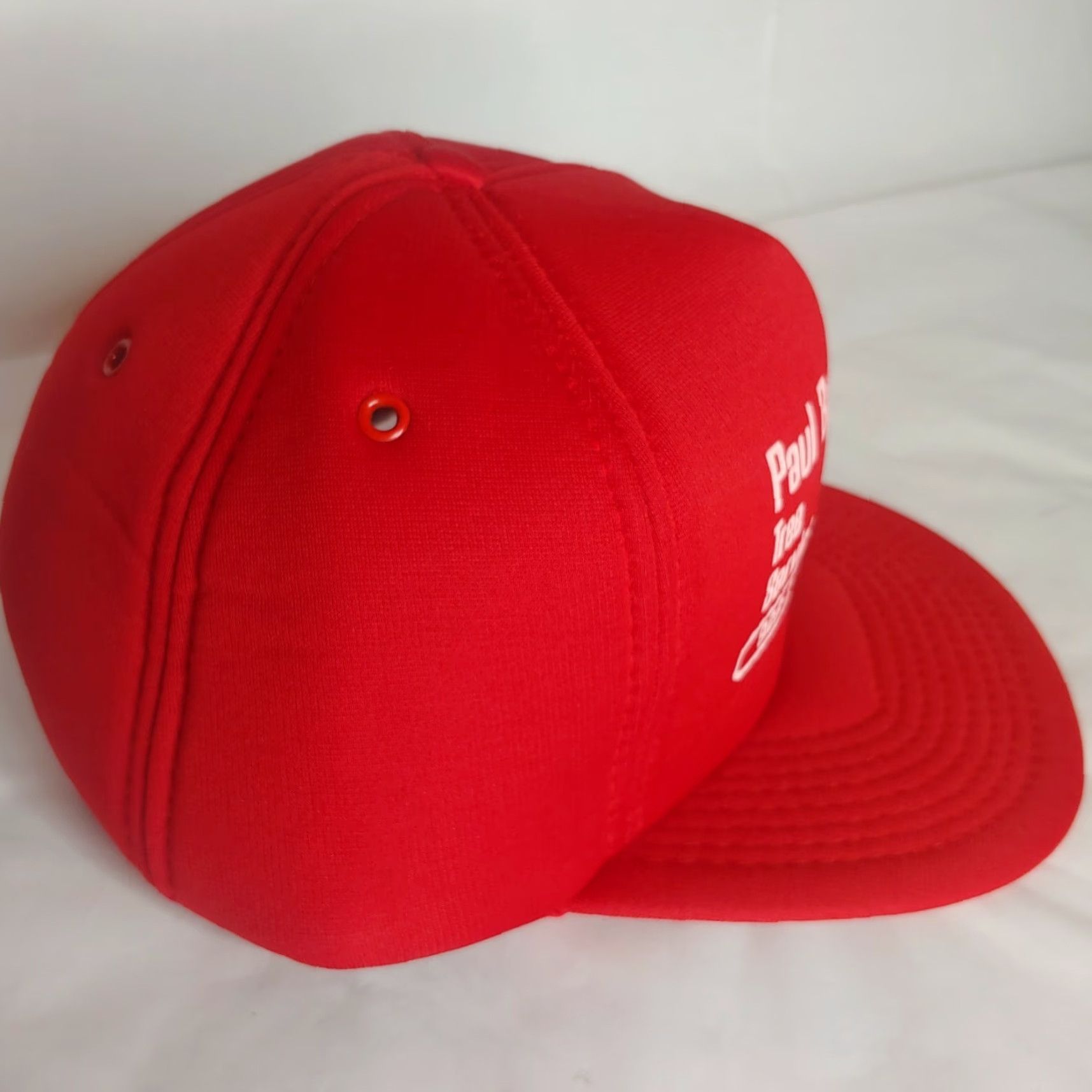 Vintage Vintage San Sun Paul Bunyan Tree Service Cap Foam Trucker Snap Back Red Hat Adjustable Men Hat Size ONE SIZE - 2 Thumbnail