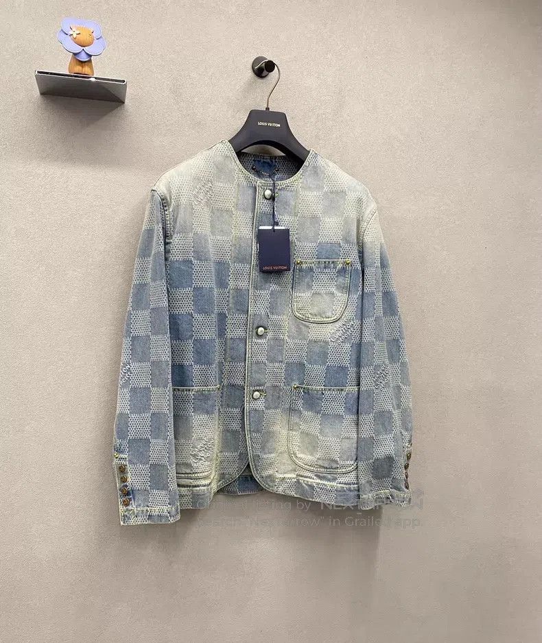 Louis Vuitton Louis Vuitton Fei Dong Series Blue Denim Jacket Size US M / EU 48-50 / 2 - 3 Thumbnail