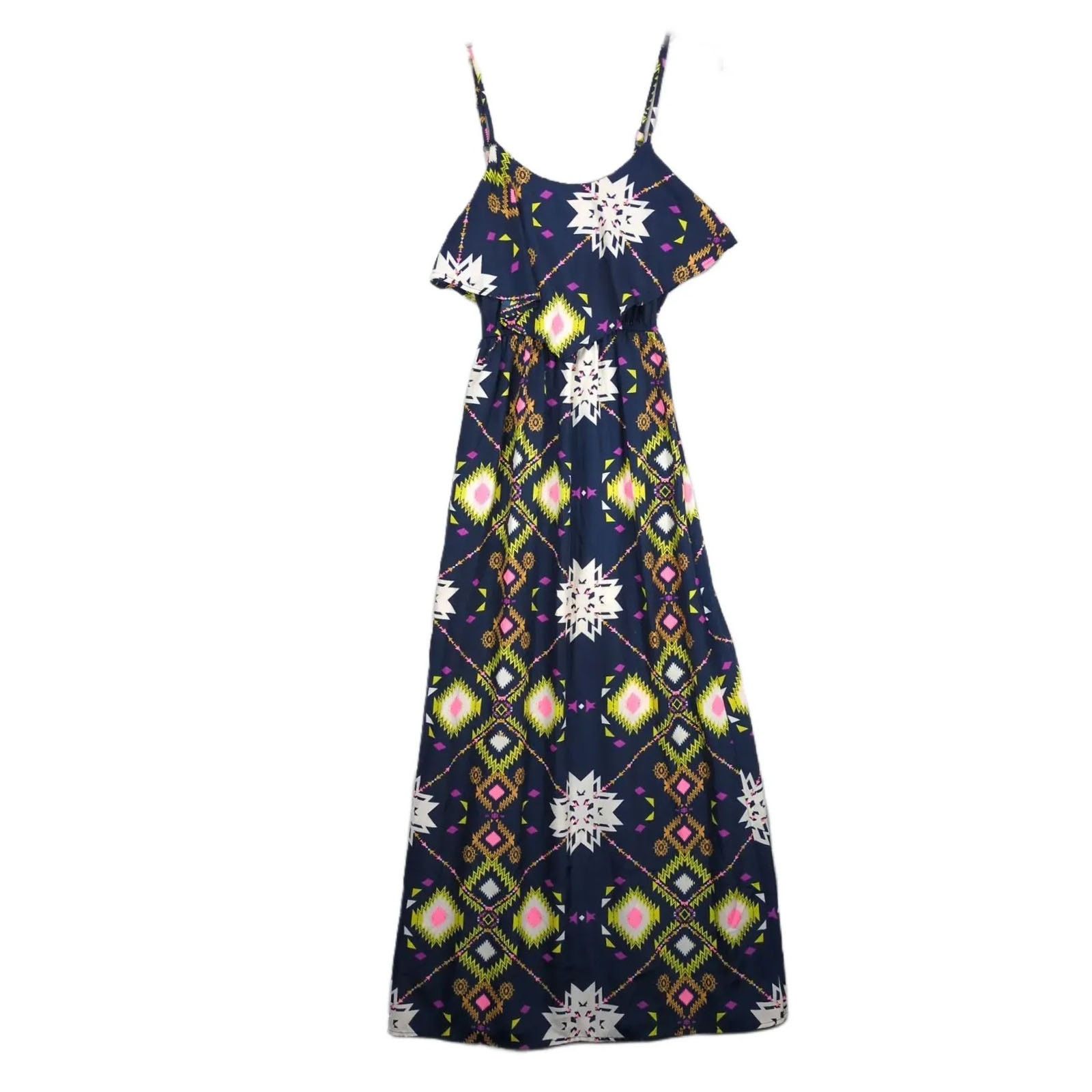 Other Fire Los Angeles Women's XS Aztec Print Long Maxi Dress Size XS / US 0-2 / IT 36-38 - 1 Thumbnail