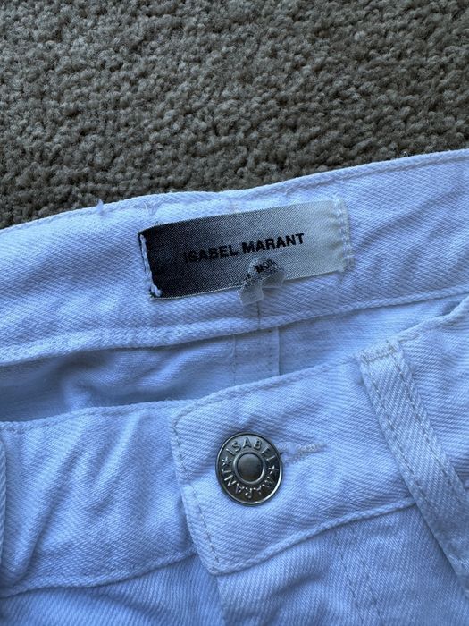 Isabel Marant Navajo Native White Denim Jeans | Grailed