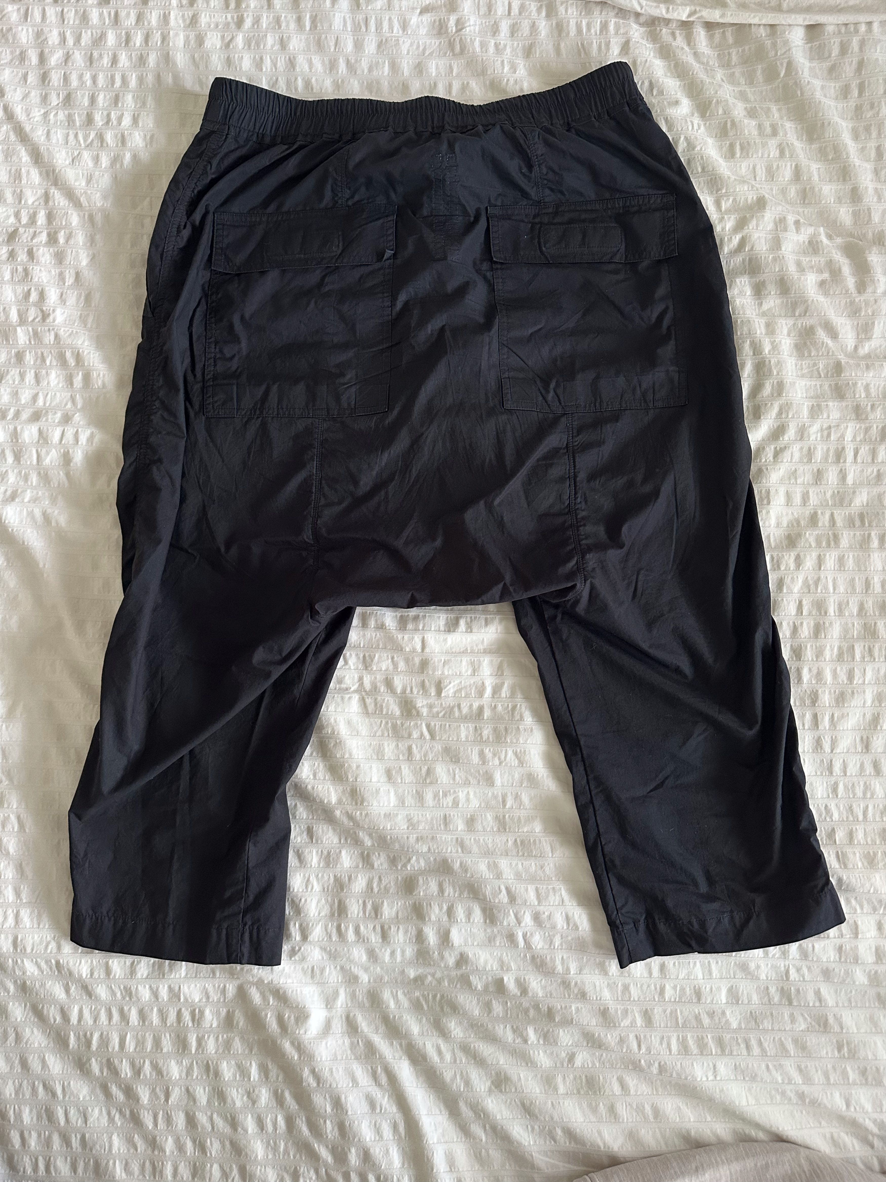 Rick Owens Drkshdw Drawstring Cropped Pants (DU18F7373) Size US 34 / EU 50 - 5 Thumbnail